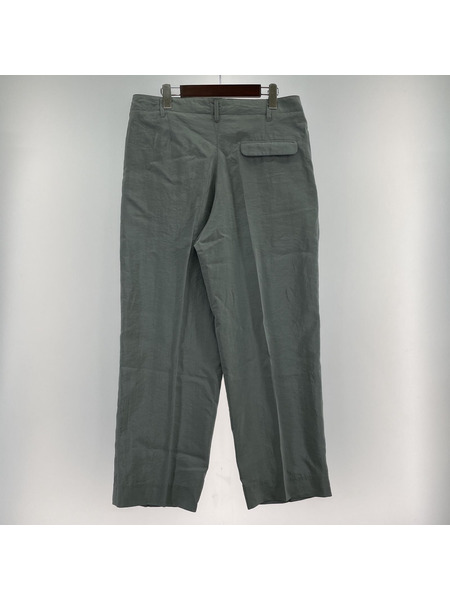 LEMAIRE パンツ シルクナイロンパンツ 50 グリーン[値下]