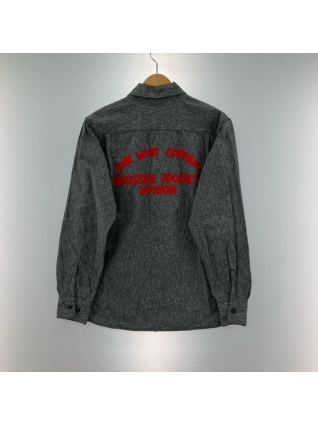 CUSHMAN 長袖シャツ シャンブレーシャツ グレー[値下]