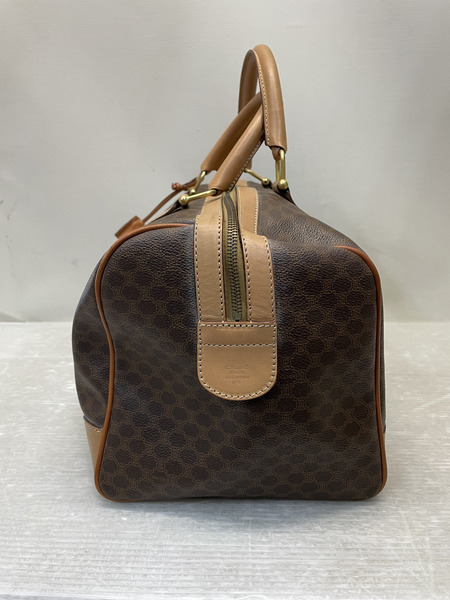 CELINE マカダム柄 ボストンバッグ ブラウン