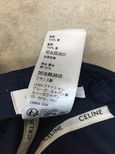 CELINE イニシャル ベースボールキャップ S ネイビー 2AUA2969P CELINE イニシャル ベースボールキャップ S ネイビー 2AUA2969P