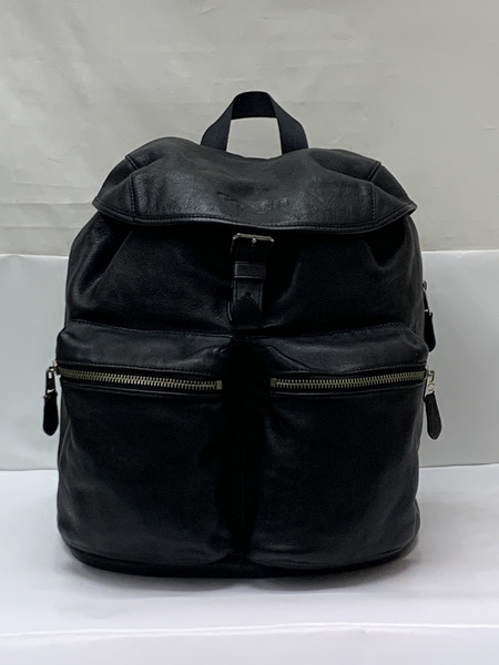 COACH レザーリュック BLK F72305 本体のみ ダメージあり コーチ リュックサック バックパック 