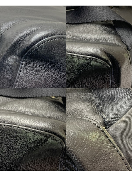 COACH レザーリュック BLK F72305 本体のみ ダメージあり コーチ リュックサック バックパック 