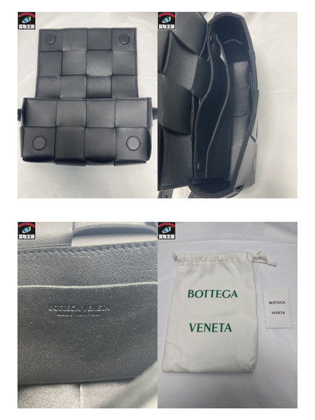Bottega Veneta カセット ベルトバック ショルダーバック ボディバック ボッテガベネタ ブラック 