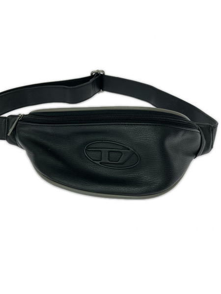 DIESEL ボディバッグ Dロゴ レザー ウエストバッグ