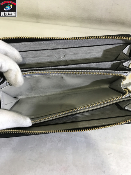 L'Arcobaleno ゴートレザー ラウンドファスナー