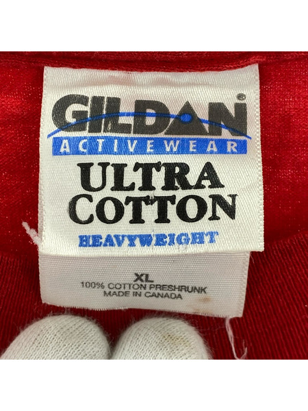 OLD・VINTAGE 00s GILDAN MOOOOLAPALOOZA COW (XL) 赤[値下]