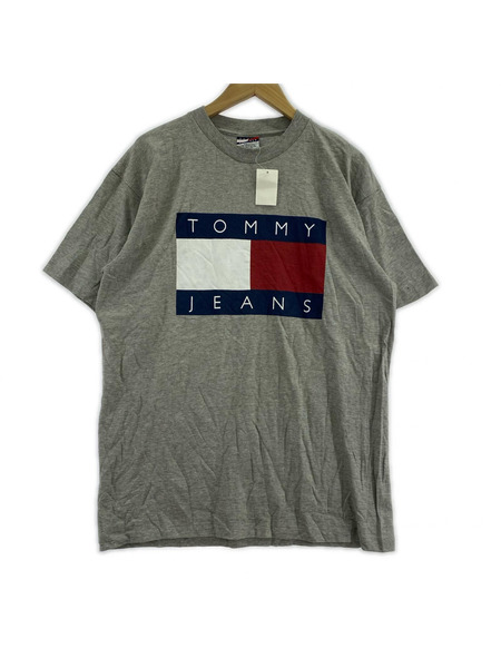 TOMMY HILFIGER 半袖Tシャツ・カットソー 90s USA製 グレイ
