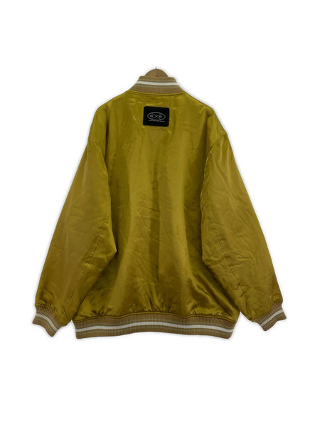 ジャケット CROSS COLOURS スタジャン/ゴールド