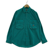 OLD・VINTAGE 長袖シャツ 90's BUGLE BOY コットンストライプシャツ S BGR