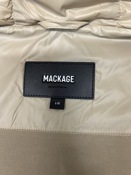Mackage 25AW FRANK-R 袖切替 ライトダウンジャケット L ベージュ