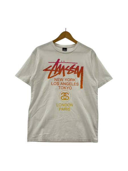 STUSSY S/Sロゴカットソー WHITE｜商品番号：2100220301821