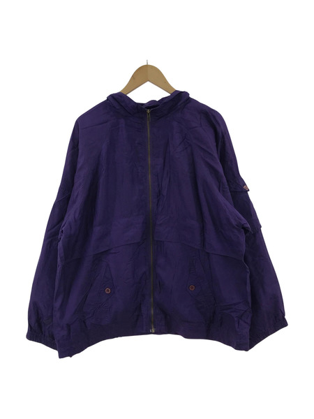 ジャケット EVR SILK/NYLON ZIP UP JACKET PURPLE