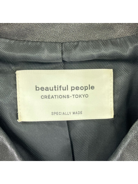 beautiful people ライダース ダブルライダース 羊革