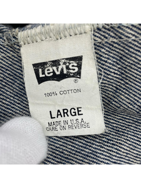 Levi's デニムジャケット 90s 70598 デカパッチ Ｌ アメリカ製