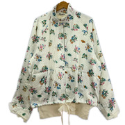 Midorikawa ブルゾン・ジャンパー 24AW UFO 花柄 ドリズラージャケット 白 (F)