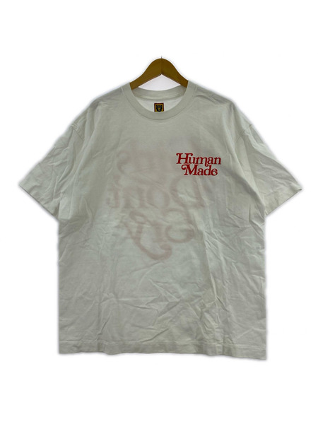 HUMAN MADE 半袖Tシャツ・カットソー ×Girls Don't Cry ロゴカットソー WHT (XL)