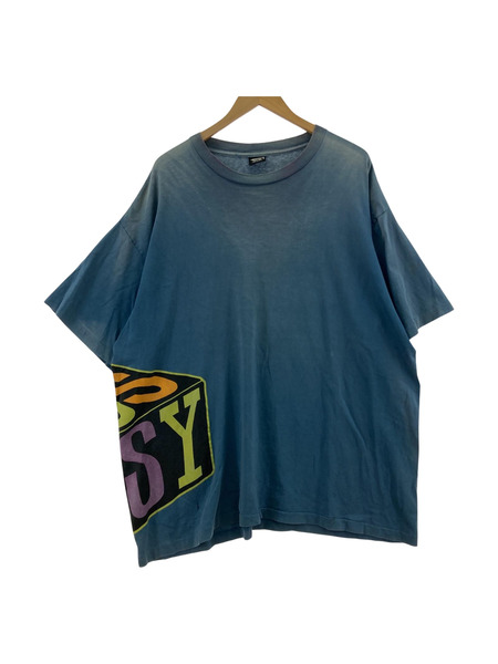 STUSSY 半袖Tシャツ・カットソー 80s プリントS/Sカットソー(XXL)紺