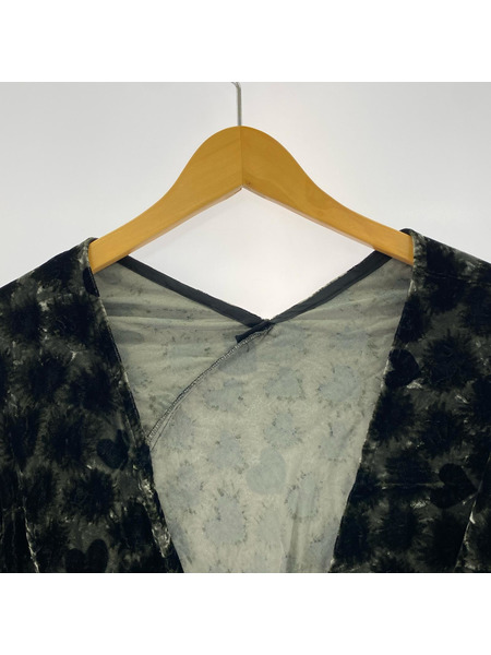 tricot COMME des GARCONS カーディガン 04年 ベロア 変形ボレロ 羽織 黒 (S)[値下]