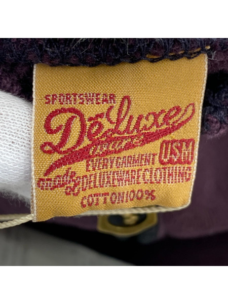 スウェット・トレーナー DELUXEWARE HALF ZIP SWEAT/ボルドー