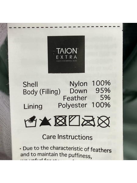 ダウンジャケット TAION-EX-W06A SET/S/L.OLIVE