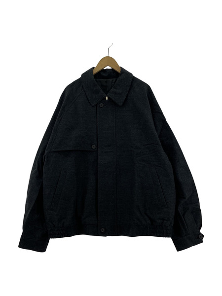 stein/23SS/ OVERSIZED HARRINGTON ZIP JACKET/グレー[値下 stein/23SS/ OVERSIZED HARRINGTON ZIP JACKET/グレー[値下