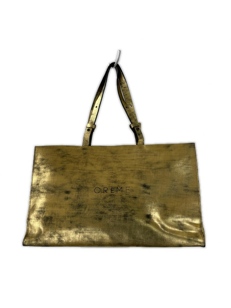 CREME トートバッグ CREME 箔805 トートバッグ ゴールド