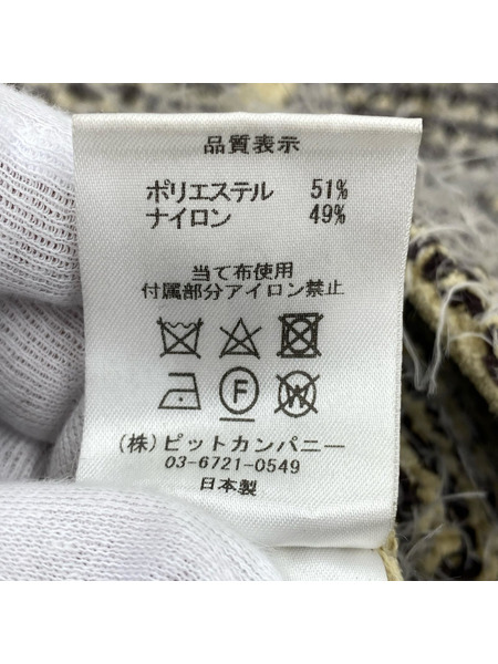 STEAF PELT KNIT SHIRTS ニットジップシャツ グレー L