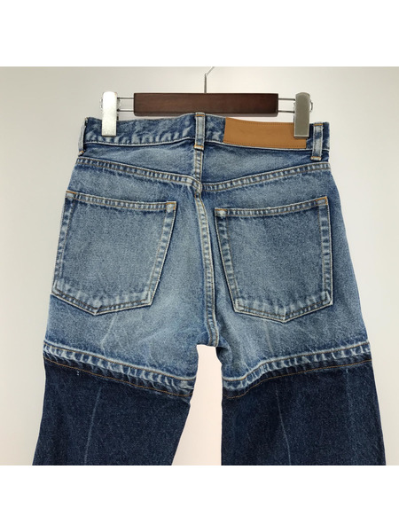 INSCRIRE デニム・ジーンズ COLOR BLOCK STRAIGHT DENIM  28[値下]