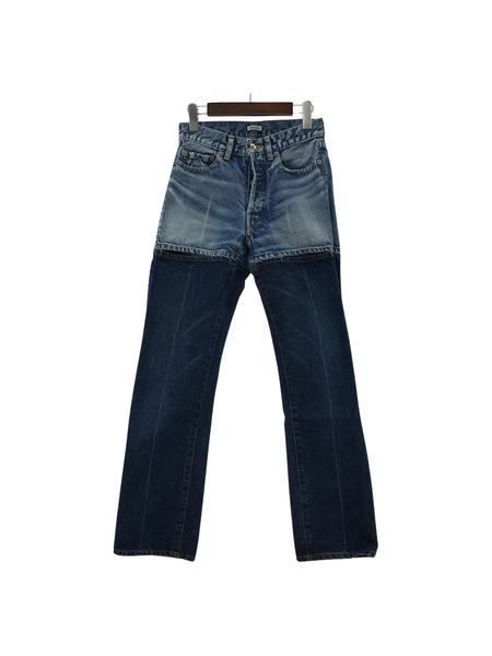 INSCRIRE デニム・ジーンズ COLOR BLOCK STRAIGHT DENIM  28
