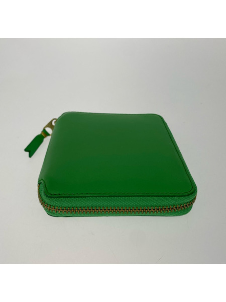 COMME des GARCONS コンパクトウォレット Zip Wallet ラウンドファスナー グリーン