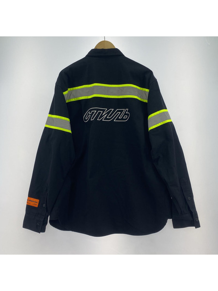 Heron Preston リフレクターシャツ(M)黒