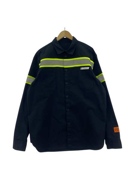 Heron Preston リフレクターシャツ(M)黒