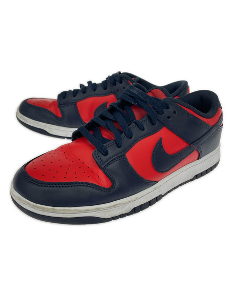 NIKE スニーカー DUNK LOW RETRO 28.5cm 紺赤
