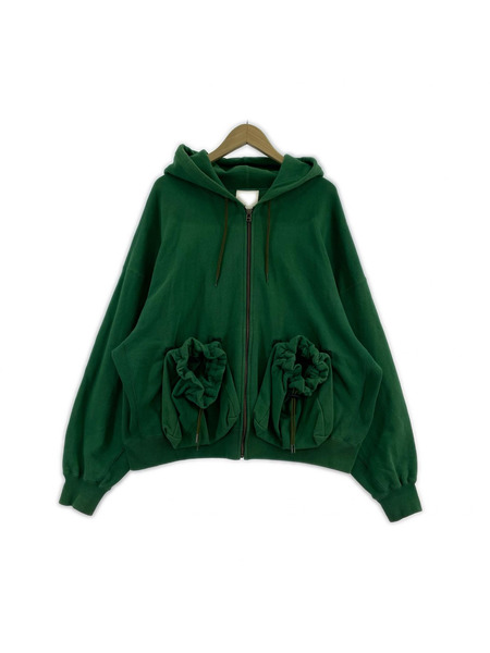 パーカー(ジップアップ) refomed KINCHAKU ZIPUP HOODIE 2