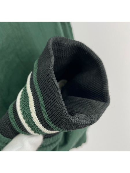 90s champion nylon pullover OHIO 緑 M