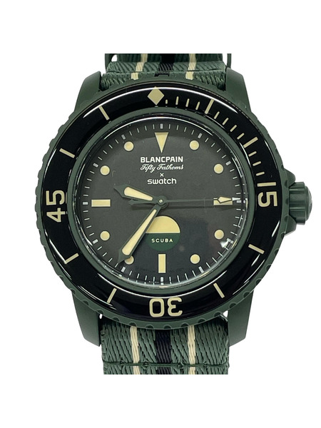Swatch×BLANCPAIN GREEN ABYSS グリーンスキューバ 腕時計