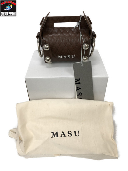 MASU LEATHER CAKE BAG PETIT M25F9OJ007 ブラウン ケーキバッグ プチ