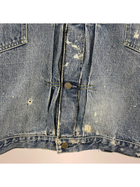 SAPeur デニムジャケット ダメージ加工 デニムジャケット (XL) インディゴ