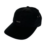 Supreme キャップ 23AW Enamel Logo 6-panel Black