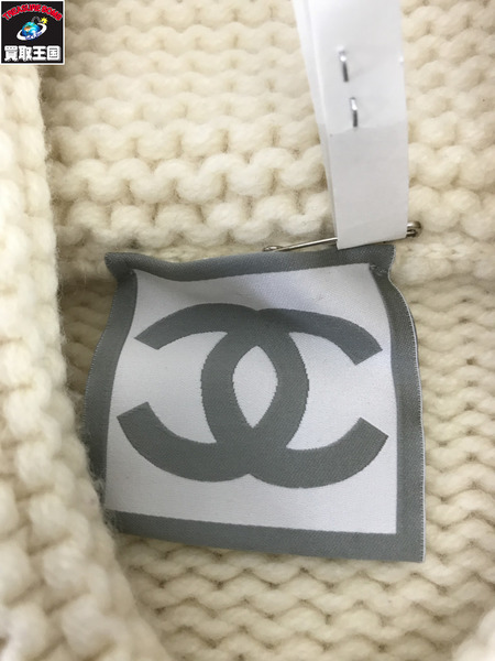 CHANEL ジップアップニット アイボリー　P29257K00298