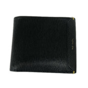 Paul Smith コンパクトウォレット 二ツ折リ財布/レザー/黒