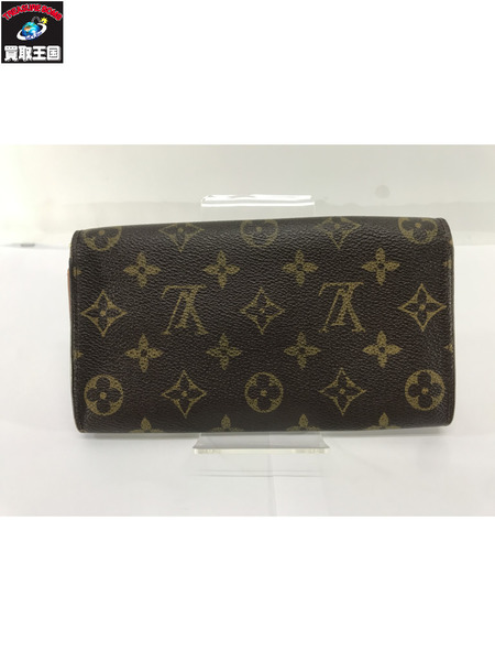 LV 長財布 ポルトモネ クレディ モノグラム 茶