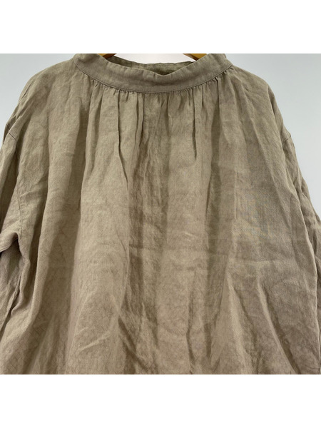 nest Robe 長袖Tシャツ・カットソー リネン ベージュ