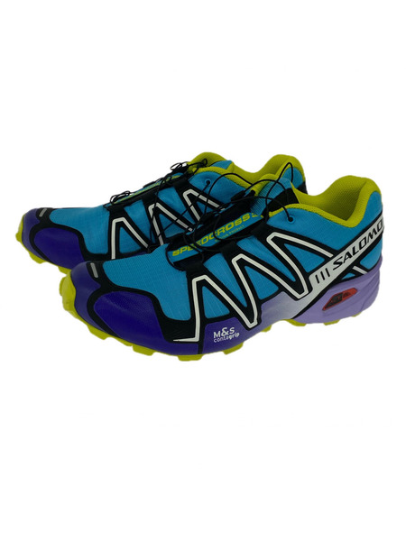 SALOMON スニーカー SPEEDCROSS 3   28.5cm ブルー