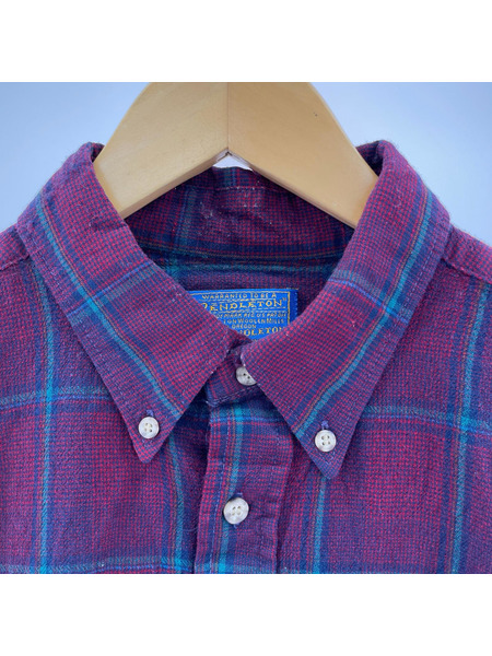 70s PENDLETON ウールシャツ 赤 (XL)
