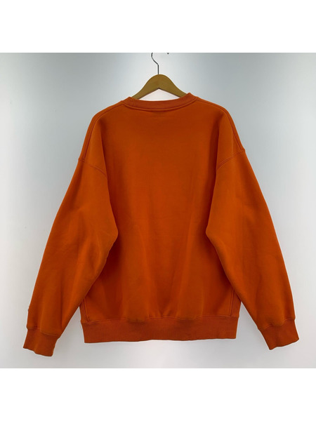 DIESEL S-MART-RIB-B1 オーバーサイズスウェット 橙 (M)