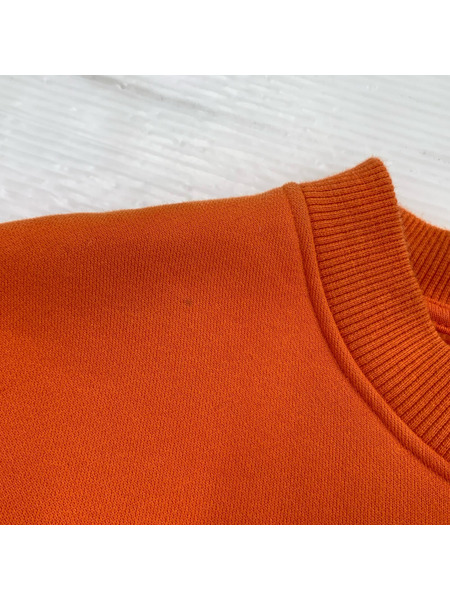 DIESEL S-MART-RIB-B1 オーバーサイズスウェット 橙 (M)