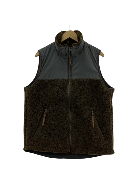 FREEWHEELERS ULTIMA THULE TACTICAL ボアフリースベスト 茶