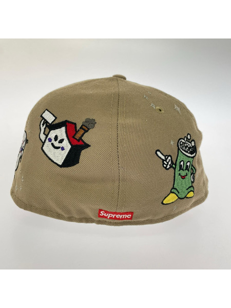 Supreme キャップ New Era  Characters S logo Cap ベージュ