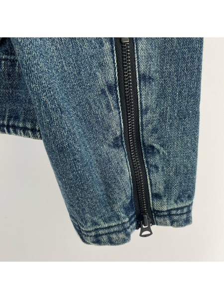 VIRGO ライダース デニム スタッズ インディゴ